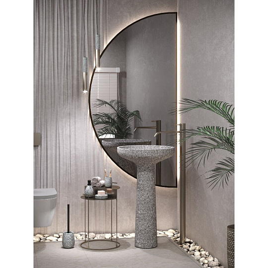 Мыльница настольная, Zenfort, Granite, керамика, 3x11.3x8.5 см, 106670