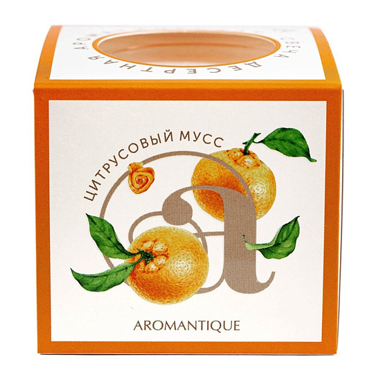 Свеча ароматизированная, в стакане, Aromantique, Цитрусовый мусс, 60 гр, АМ40604