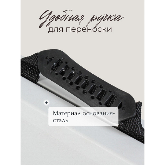 Стол садовый металл, 180х70х74 см, прямоугольный, пластиковая столешница, белый, C010179