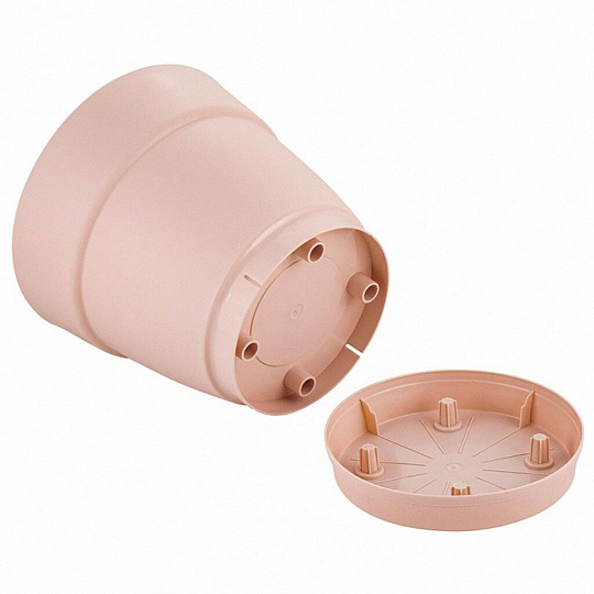 Горшок для цветов пластик, 4 л, 20 см, универсальный, английская роза, InGreen, Villa de Fiori, IG660210032