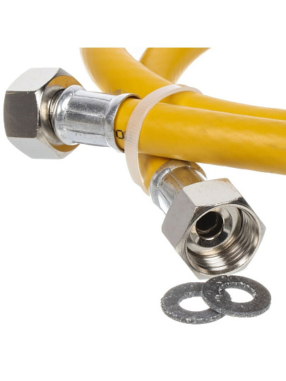 Подводка для газа 1/2''х1 м, г-г, ПВХ, ELKA