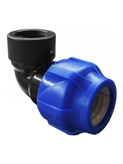 ПНД уголок d63х1 1/2", внутренняя резьба, Valfex