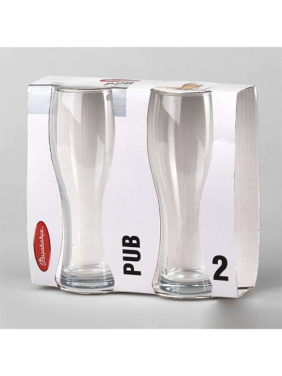 Бокал для пива, 300 мл, стекло, 2 шт, Pasabahce, Pub, 41782B