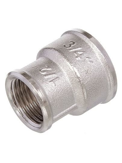 Муфта 3/4"x1", никель, индивидуальная упаковка, РосТурПласт