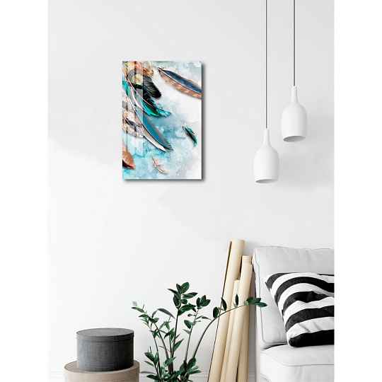 Картина на стекле, 60х40 см, Перо 2, WBR-01-631-04