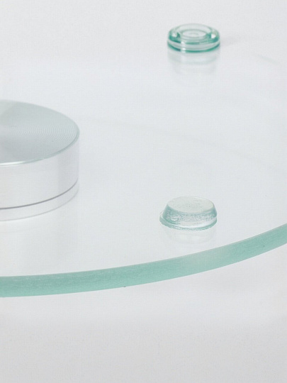 Блюдо стекло, для сервировки, круглое, 30 см, вращающееся, Мак, Daniks