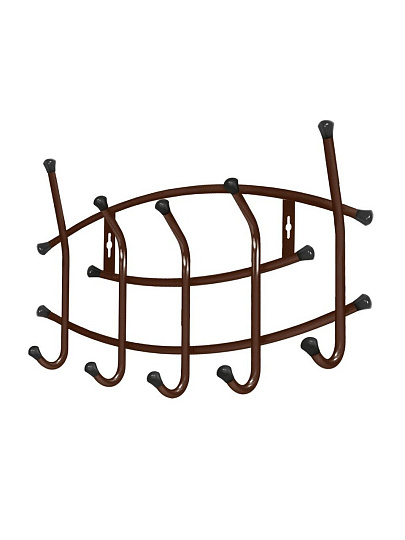 Вешалка настенная 5 крючков, 8.5х44х30 см, металл, Nika, медный антик