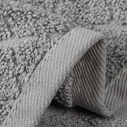 Плед евро, 220х240 см, подарочная коробка, жаккард, 100% хлопок, Karteks, Damask 14, серый