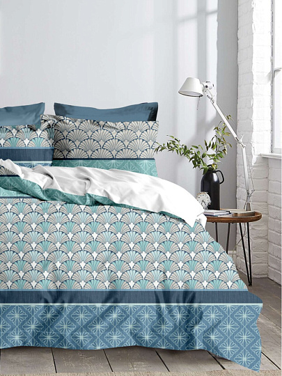 Постельное белье евро, простыня 215х240 см, 2 наволочки 70х70 см, пододеяльник 200х215 см, Майская ночь, микросатин, Джентельмен, SJT2503-4