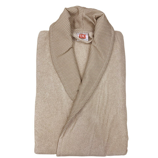 Халат унисекс, махровый, 100% хлопок, светло-коричневый, L-XL, ТАС, Camel, 6 121