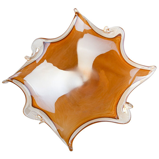 Блюдо на ножке white cristal "noce quadro" 38см высота 23см, 647-759