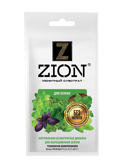 Удобрение для зелени, саше, минеральное, субстрат, 30 г, Zion