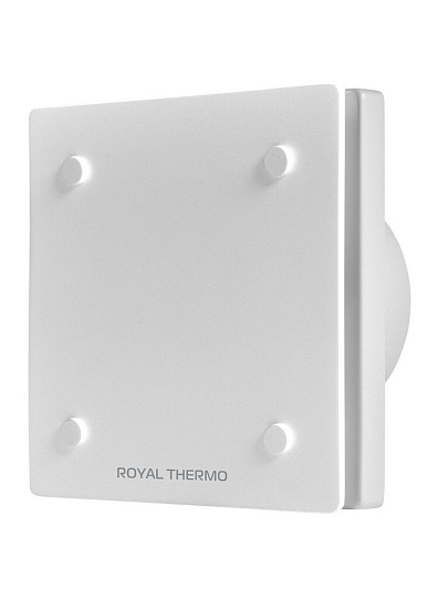 Вентилятор вытяжной настенный, Royal Thermo, установочный диаметр 100 мм, 12 Вт, 95 м³/ч, обратный клапан, белый, RAFC 100 White, НС-1608378