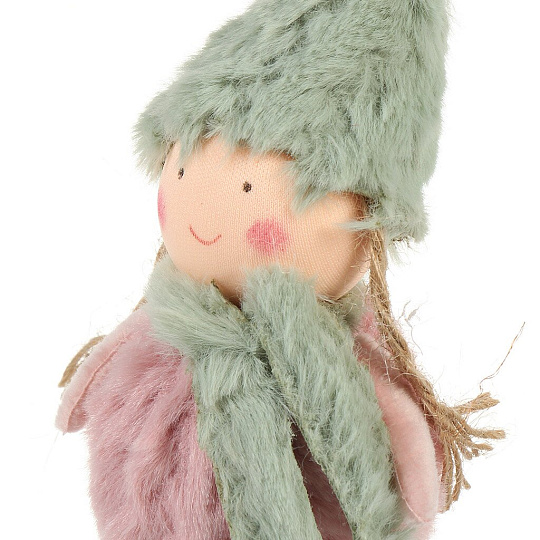 Фигурка декоративная Девочка, 21 см, серо-розовая, Y4-8432
