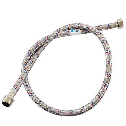 Подводка для воды 1/2"х1.8 м, г-ш, сталь, ELKA