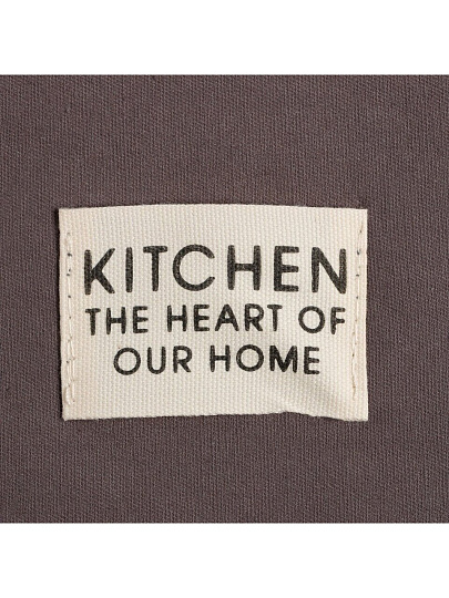 Фартук 60 х 70 см, 100% хлопок, саржа, 220 г/м2, без кармана, Этель, Kitchen, серый