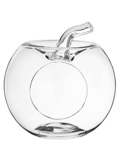 Ваза стекло, настольная, 24х27 см, Alegre Glass, Яблоко, 337-091