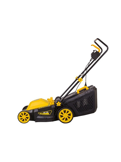 Газонокосилка электрическая, Huter, ELM-1400P, 38 см, 40 л, 25-55 мм, 3200 об/мин, 70/4/4