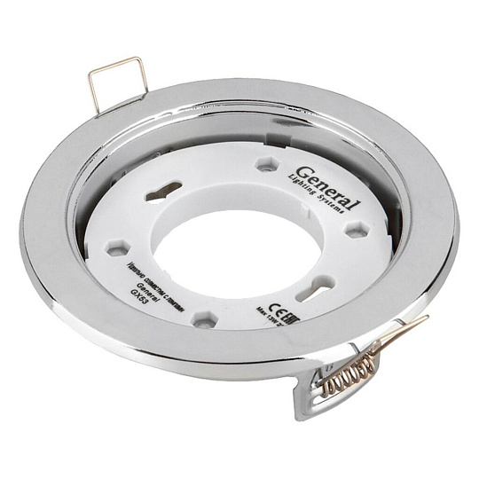 Светильник встраиваемый светодиодный, General Lighting Systems, 50 Вт, GX53, IP20, 10.8х10.8х3.8 см, хром, 431500
