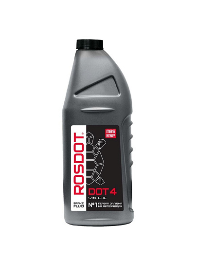 Тормозная жидкость Rosdot, Т4, 910 мл