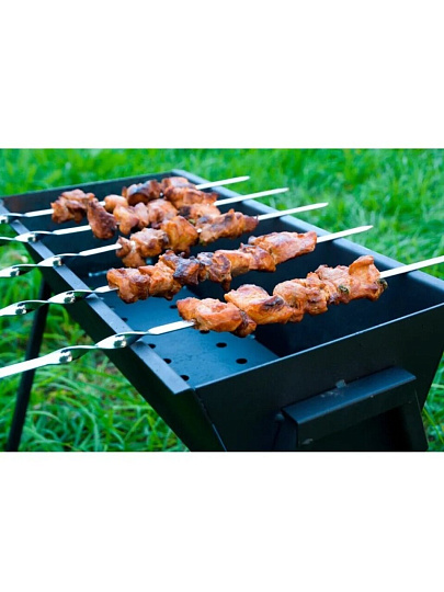 Мангал 530х510х240х165 мм, 2 мм, разборный, Стационарный, СП-МС 7,8