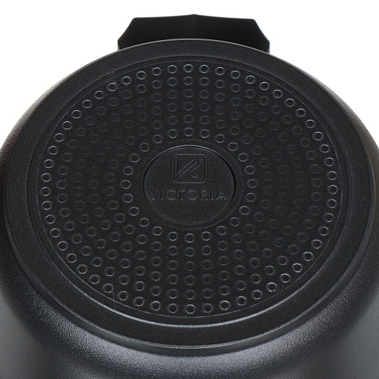 Кастрюля алюминий, антипригарное покрытие, 3 л, крышка стекло, Victoria, Diamond, D07 3.0G, индукция