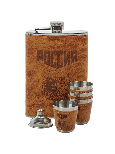 Фляга подарочный набор 6 предметов, Орел, Y4-7890