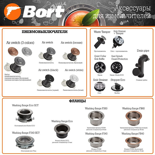 Рассекатель BORT Quiet Collar Sink Baffle, 93725679