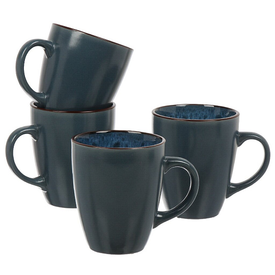 Кружка керамика, 4 шт, 360 мл, Файруза, Daniks