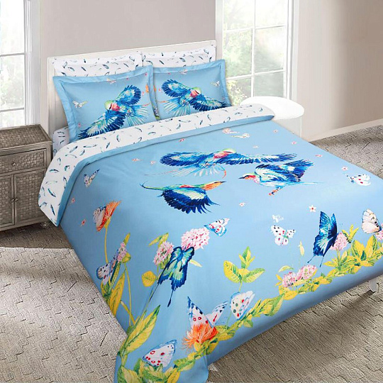 Постельное белье MONA LIZA евро сатин (простыня 215х240 см, 2 наволочки 50х70 см, 2 наволочки 70х70 см,пододеяльник 200х220 см) Сизоворонка 5762/3