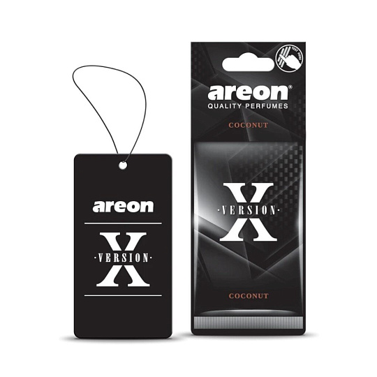 Ароматизатор в машину подвесной, сухой, Areon, X-Version Кокос, 704-AXV-004