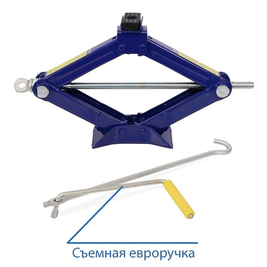 Домкрат ромбический, 1.5 т, 100-385 мм, съемная ручка, Goodyear, GY-SJ-02, GY000911