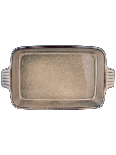 Форма для запекания керамика, 21.5х37х7 см, 2.7 л, прямоугольная, Agness, Reactive Beige, 780-102