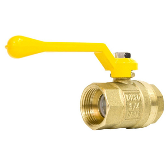 Кран для газа г-г, 3/4", ручка, STI