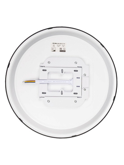Светильник светодиодный, JazzWay, PPB OPAL, 36 Вт, 4000 К, 2880 Лм, IP20, 30х30х5.5 см, черный, 5065376