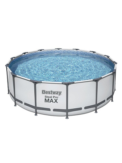 Бассейн каркасный Bestway, 427х122 см, Steel Pro Max, 5612X, фильтр-насос, лестница, тент, 15232 л