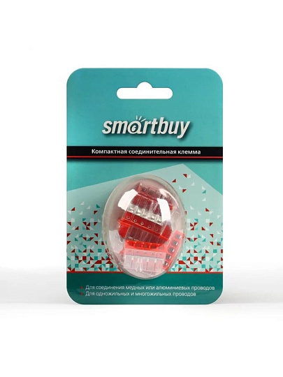 Клемма монтажная, 5 отверстий, 12 шт, Smartbuy, SBE-pwco-5-rp