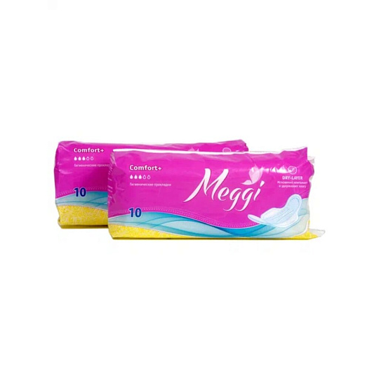 Прокладки женские Meggi, Комфорт Плюс, 10 шт, MEG 211