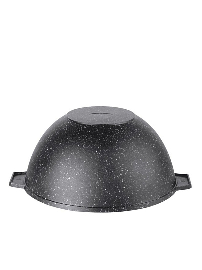 Казан алюминий, антипригарное покрытие, 6 л, Granit Perfection black, с крышкой, Алтей, 04-0650-310