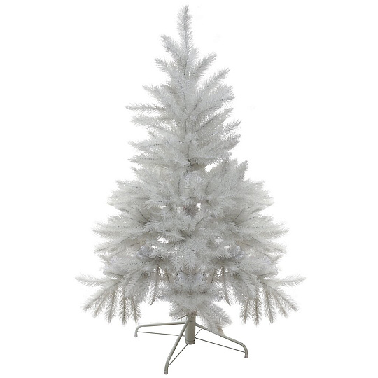 Елка новогодняя напольная, 160 см, Белый кристалл, сосна, белая, хвоя леска + ПВХ пленка, 1020216, Morozco