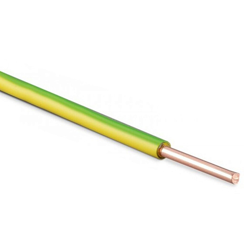 Провод ПуВ(ПВ1), 1 мм², 100 м, желтый, РЭК-Prysmian
