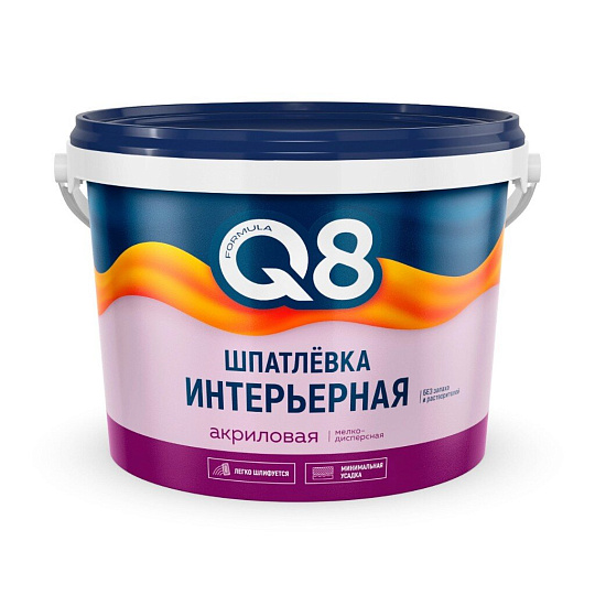 Шпатлевка Formula Q8, акриловая, 3 кг