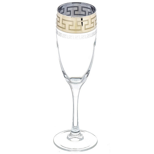 Набор для спиртного 18 предметов, стекло, бокал для шампанского 170 мл 6 шт, бокал для вина 250 мл 6 шт, стопка 50 мл 6 шт, Гиггласс, Нэро, GN1687+44483+1022