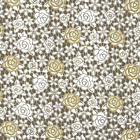 Клеенка Easy Lace, 1.32х22 м, ПВХ, ажурная, 157А