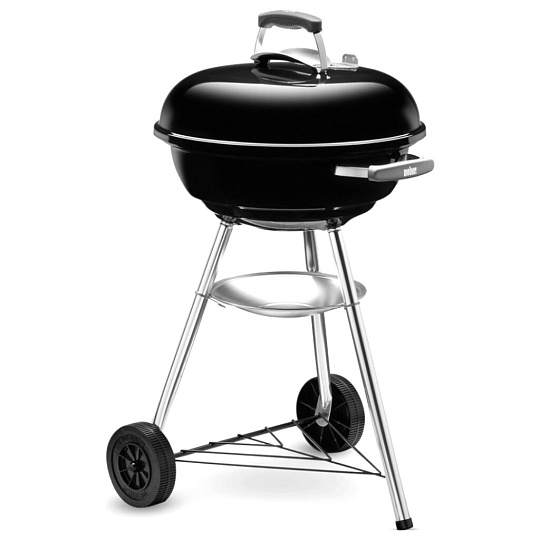 Гриль 540х530х880 мм, разборный, с крышкой, угольный, Weber, Compact Kettle, 1 221 004