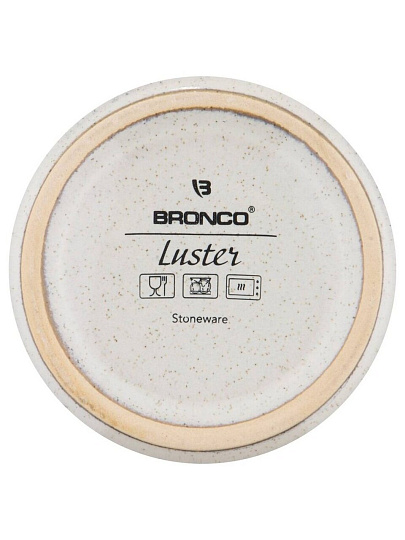 Чайник заварочный керамика, 0.5 л, с ситечком, 19х8.5х10, Bronco, Luster, 470-377, светло-серый