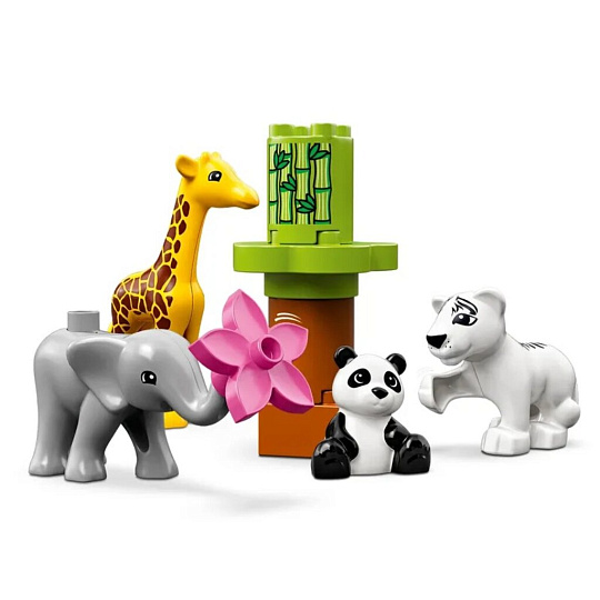 Конструктор Lego, Duplo, Детишки животных, 1-3 лет, 9 деталей, 10904