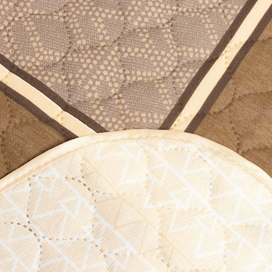 Покрывало евро, 220х200 см, микрофибра, двухстороннее, Marianna, Элегант, бордово-коричневое, 5076-ПК-ЭЛГ-200-220