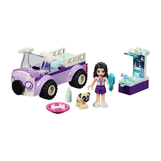 Конструктор Lego, Friends, Передвижная ветклиника Эммы, 3-5 лет, 50 деталей, 41360