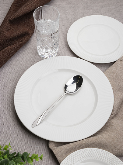 Ложка нержавеющая сталь, 3 предмета, столовая, Daniks, Band